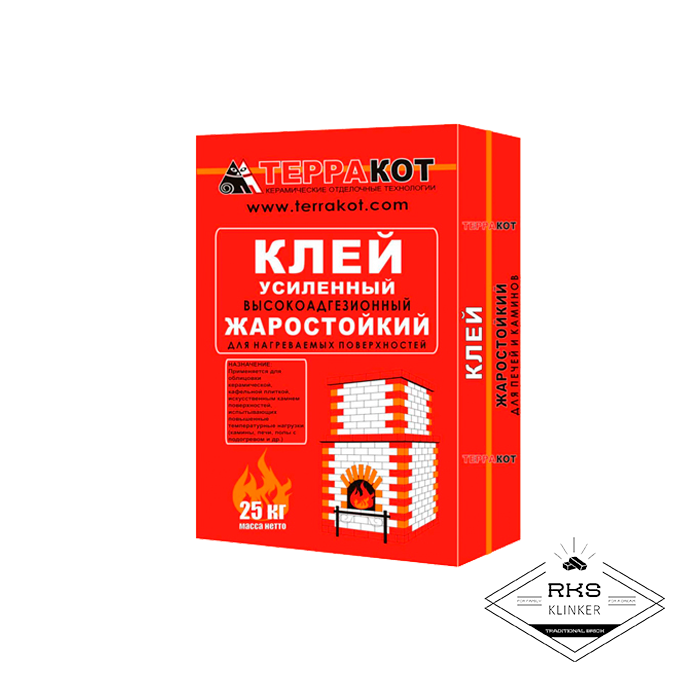 Клей жаростойкий усиленный Терракот, 25кг в Краснодаре